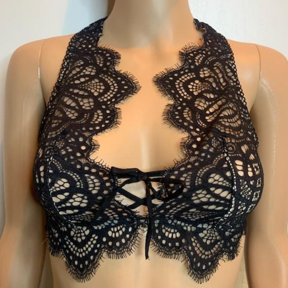Victoria's Secret Dream Angels Unlined Plunge Long Line Bralette Bra Small